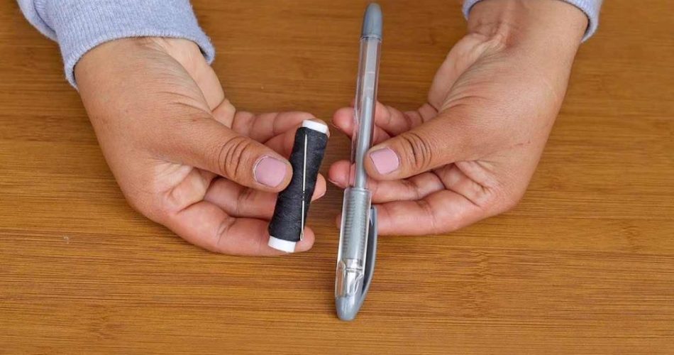 El método de la pluma para enhebrar el hilo en la aguja en cuestión de segundos: ¡muy sencillo!