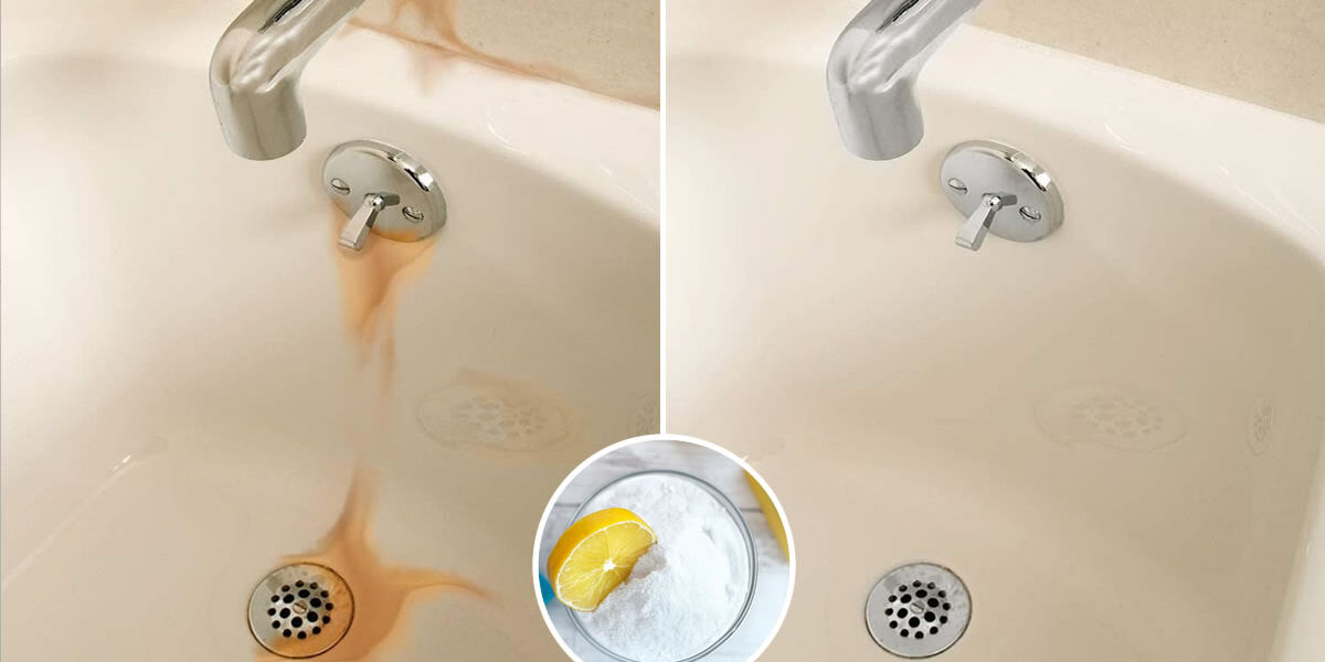 2 trucos para eliminar las manchas naranjas del inodoro y la bañera