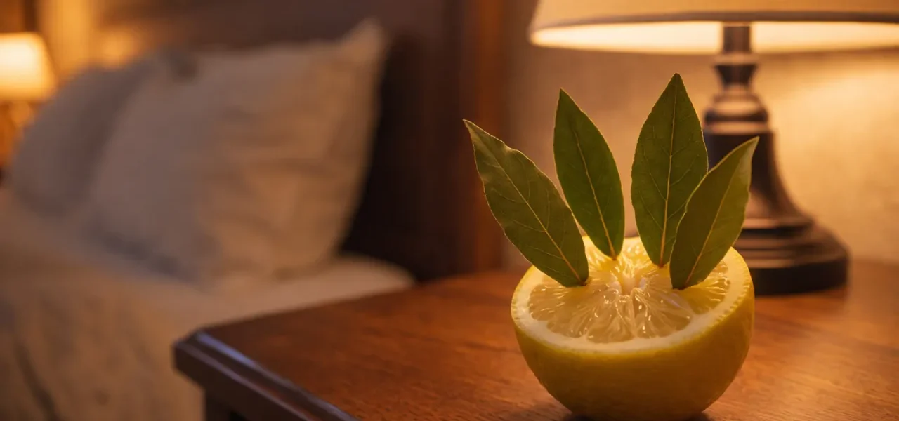Coloque un limón con hojas de laurel en su habitación. A la mañana siguiente me lo agradecerás