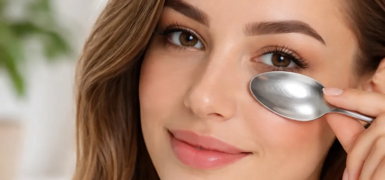 El truco de la cuchara fría para las ojeras