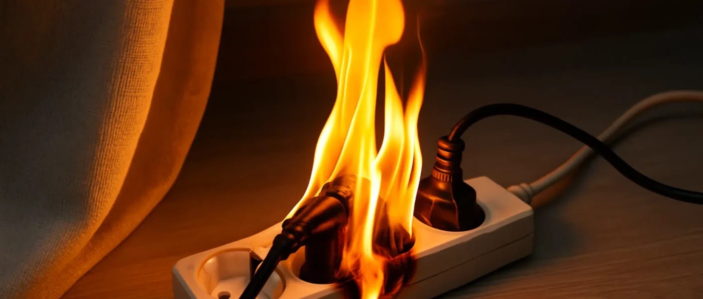 No corras riesgos: estos lugares donde todo el mundo se pone las zapatillas son muy arriesgados (sobrecalentamiento, cortocircuito, ¡incluso incendio!).