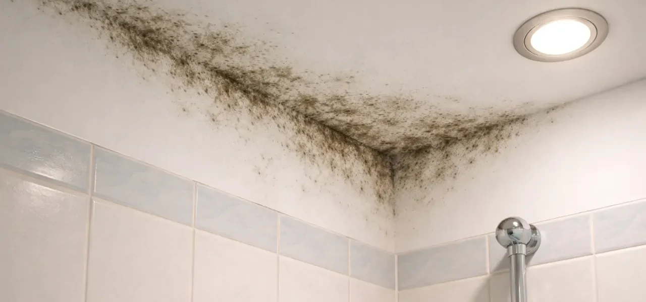 Molde en las esquinas del baño? Prueba este método y decir adiós