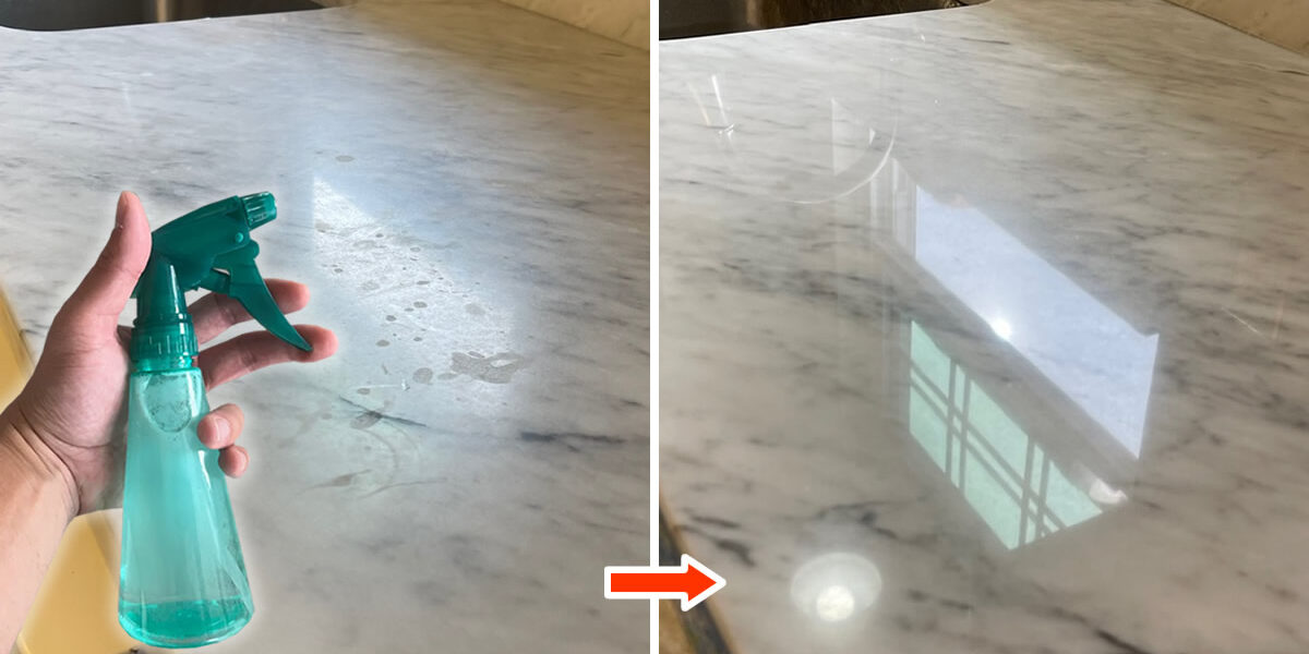 3 formas naturales de pulir el mármol opaco y dejarlo como nuevo