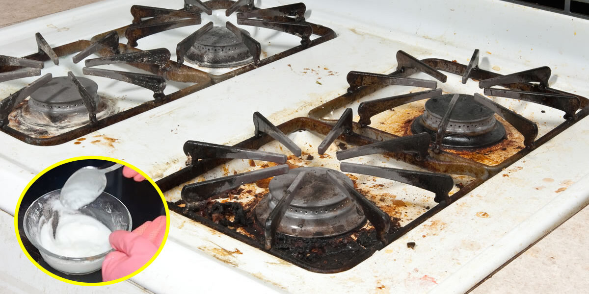 Cómo eliminar la grasa y los restos de comida de la estufa en cuestión de minutos y sin lejía