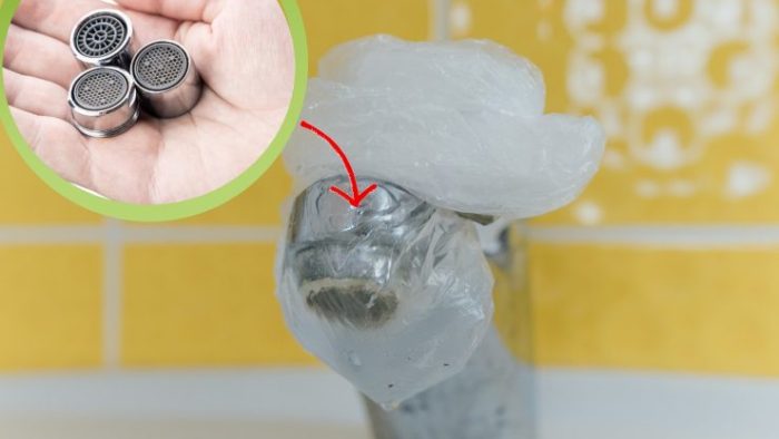 Cómo limpiar el filtro del grifo y eliminar toda la cal: ¡utiliza una bolsa de plástico y quedará como nuevo!