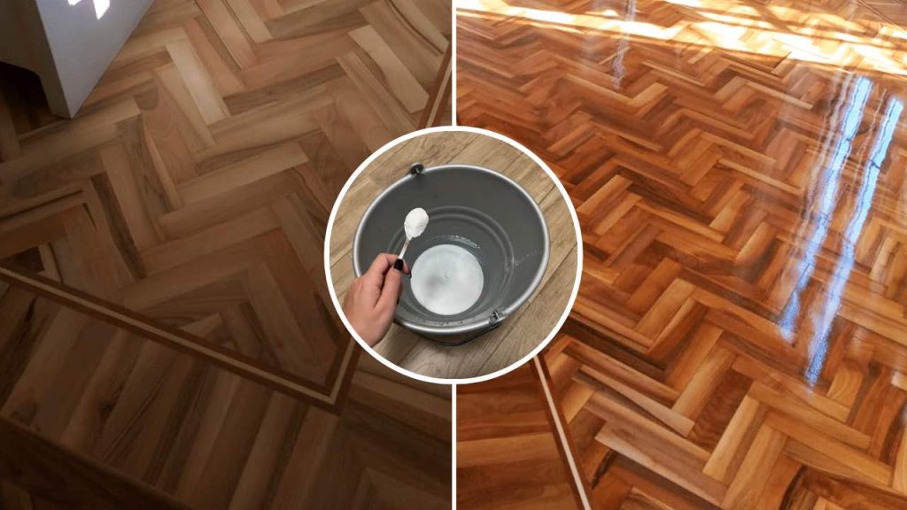Un suelo brillante sin detergentes: basta con un solo ingrediente: muy perfumado