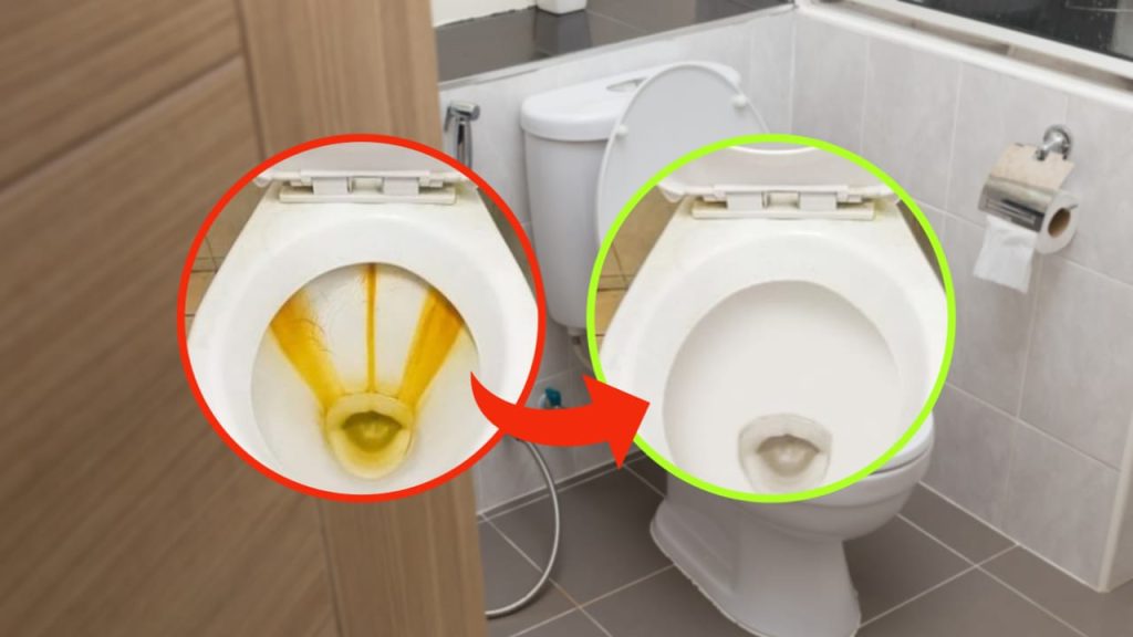 Molestas líneas amarillas de cal en el inodoro: cómo eliminarlas con un simple gesto