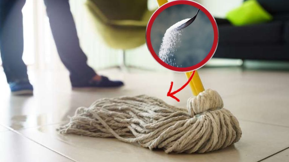 Sal en la fregona: ¡utiliza el truco de la abuela! ¡No te creerás los resultados!