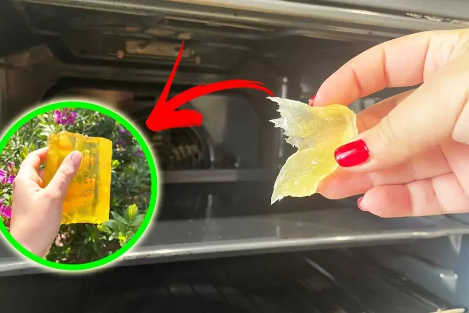 CÓMO DESGRASAR TODO EL HORNO CON JABÓN AMARILLO PARA LAVAR
