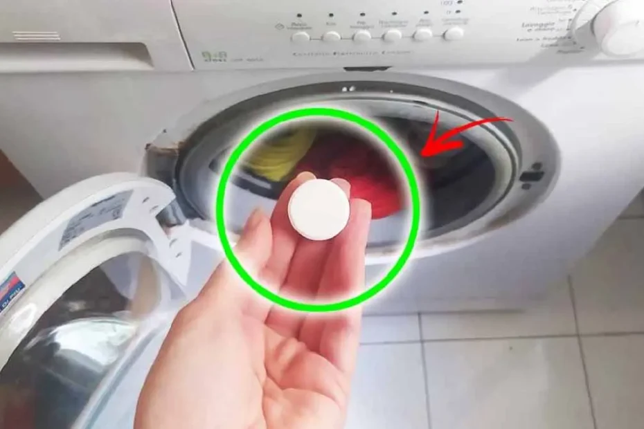 Un consejo inteligente para la colada: ¡pon una aspirina en la lavadora y tus prendas quedarán como nuevas!