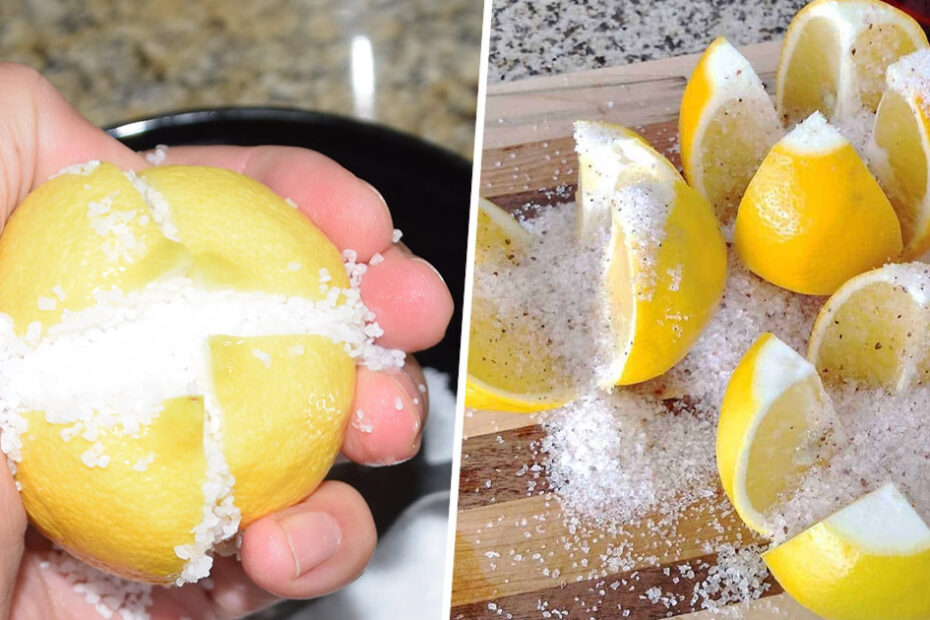 El truco de la abuela de espolvorear sal sobre un limón: para esto sirve