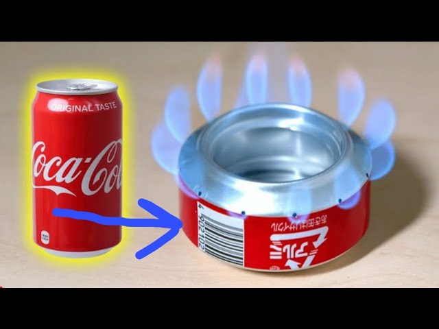 Défi de recycler le Coca-Cola！ / Fabriquer un réchaud à alcool simple (réchaud à canette de soda)