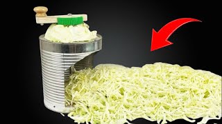 How to Make a Tin Can Cabbage Slicer