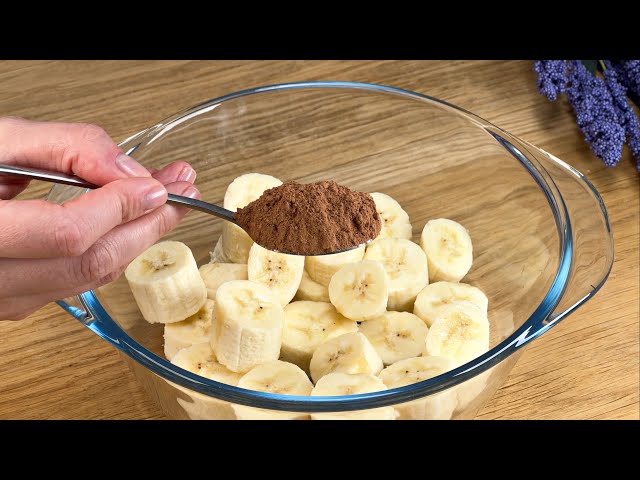 ¿Tienes banana y cacao? ¡Prepara un delicioso postre sin harina ni azúcar!
