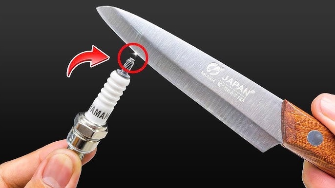 ¡Afila un cuchillo hasta dejarlo como una navaja en 2 minutos usando un truco casero!