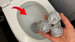 🔴Mettez du papier d’aluminium dans les toilettes ! Une fois et vous serez surpris par le résultat !