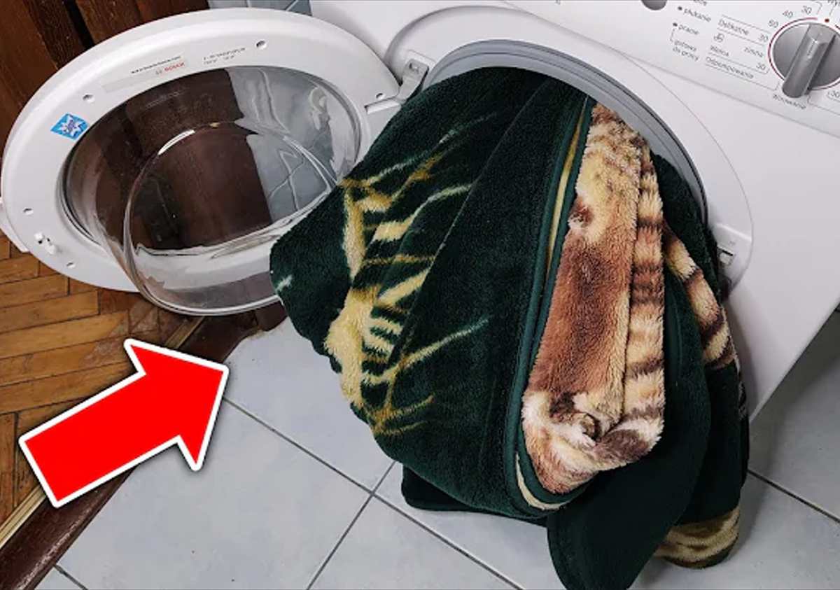 Comment laver une grande couverture ou un jeté s’il ne rentre pas dans la machine à laver