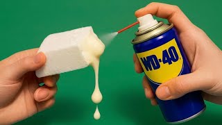 Pourquoi je ne le savais pas ! Vaporisez du WD-40 sur la mousse et réparez tout plastique cassé che