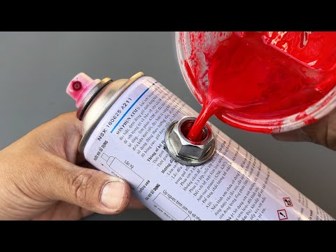 Ne jetez pas vos vieilles bombes de peinture ! Une façon simple de les recharger.