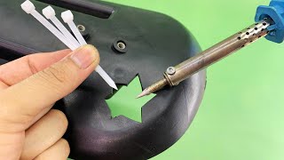 4 formas simples de reparar plásticos rotos con la técnica de soldadura plástica