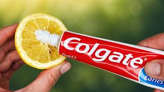 Appliquez simplement du DENTIFRICE sur du CITRON et vous n’aurez plus jamais ce problème