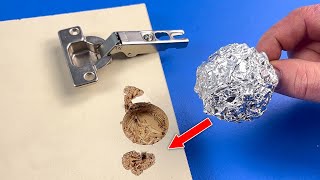 Méthode Surprise, Carpenter de 50 ans ! Mettez d’aluminium sur la charnière laissez-vous surprendre