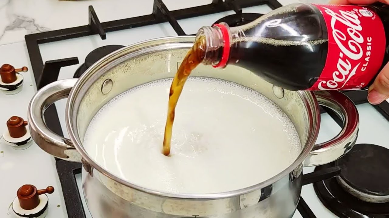 ¡Vierte cola en la leche hirviendo! Ya no compro queso en el mercado