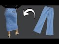 Comment coudre une jupe à partir d’un vieux jean qui vous ira parfaitement
