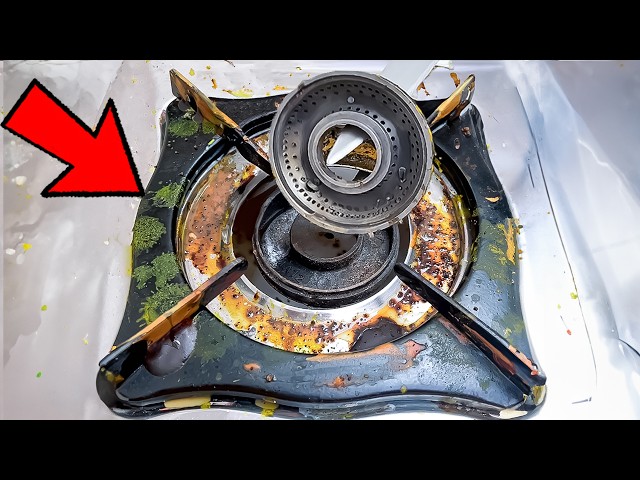 How To Clean Your Gas Stove Like A Pro| Kitchen tips & hacks| Cleaning tips ‪@ArtkalaAngan‬