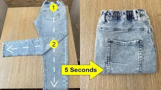 Cómo doblar un pantalón