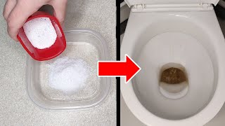 Un baño reluciente y limpio: usa detergente y sal para una limpieza sencilla