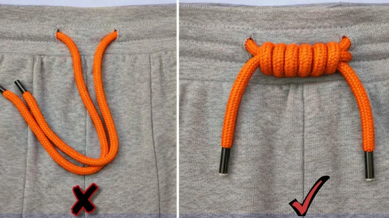 3 simples y fáciles nudos de cuerda para pantalones que la mayoría de las personas ignoran