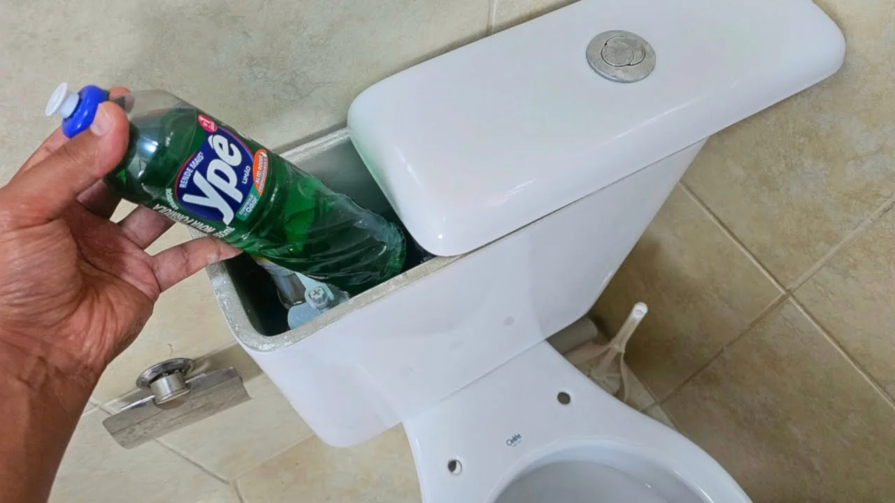 Ponga un poco de detergente en el lavadero: un truco sencillo para perfumar los baños