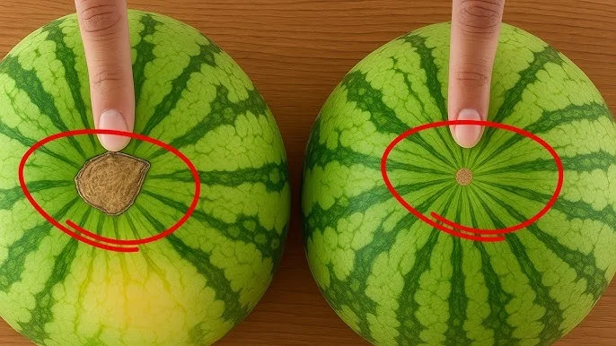 Mira simplemente estos puntos para elegir sandías frescas y jugosas.