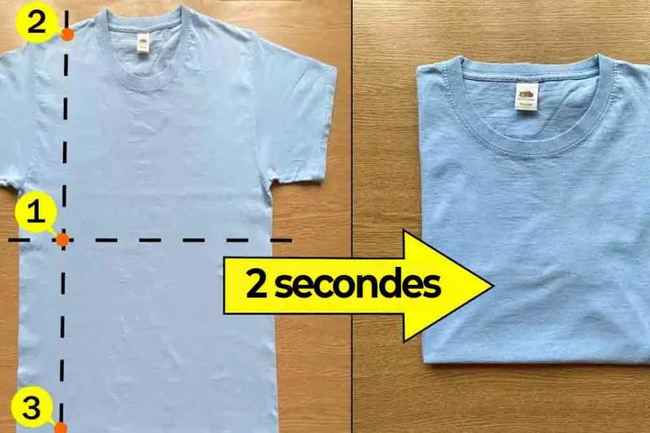 Cómo doblar una camisa en 2 segundos