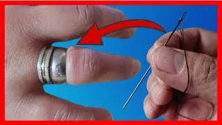 Cómo quitar FÁCILMENTE un ANILLO ATASCADO en el dedo con una AGUJA | Gio de la Rosa.
