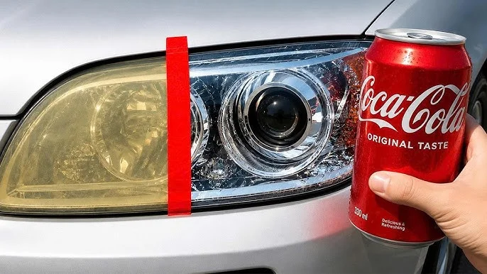 Echa Coca-Cola en los faros de tu coche y observa el resultado! ¡90% de la gente lo ignora!
