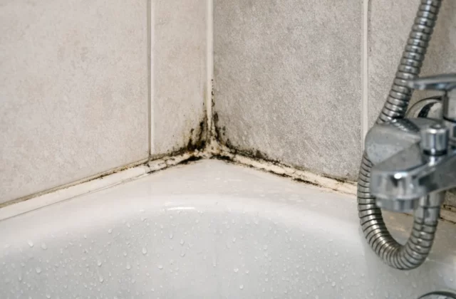 Para limpiar la silicona con moho alrededor de una bañera, una ducha, un lavabo o los azulejos.